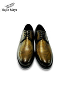 Black Gold Darby Shoes For Men's