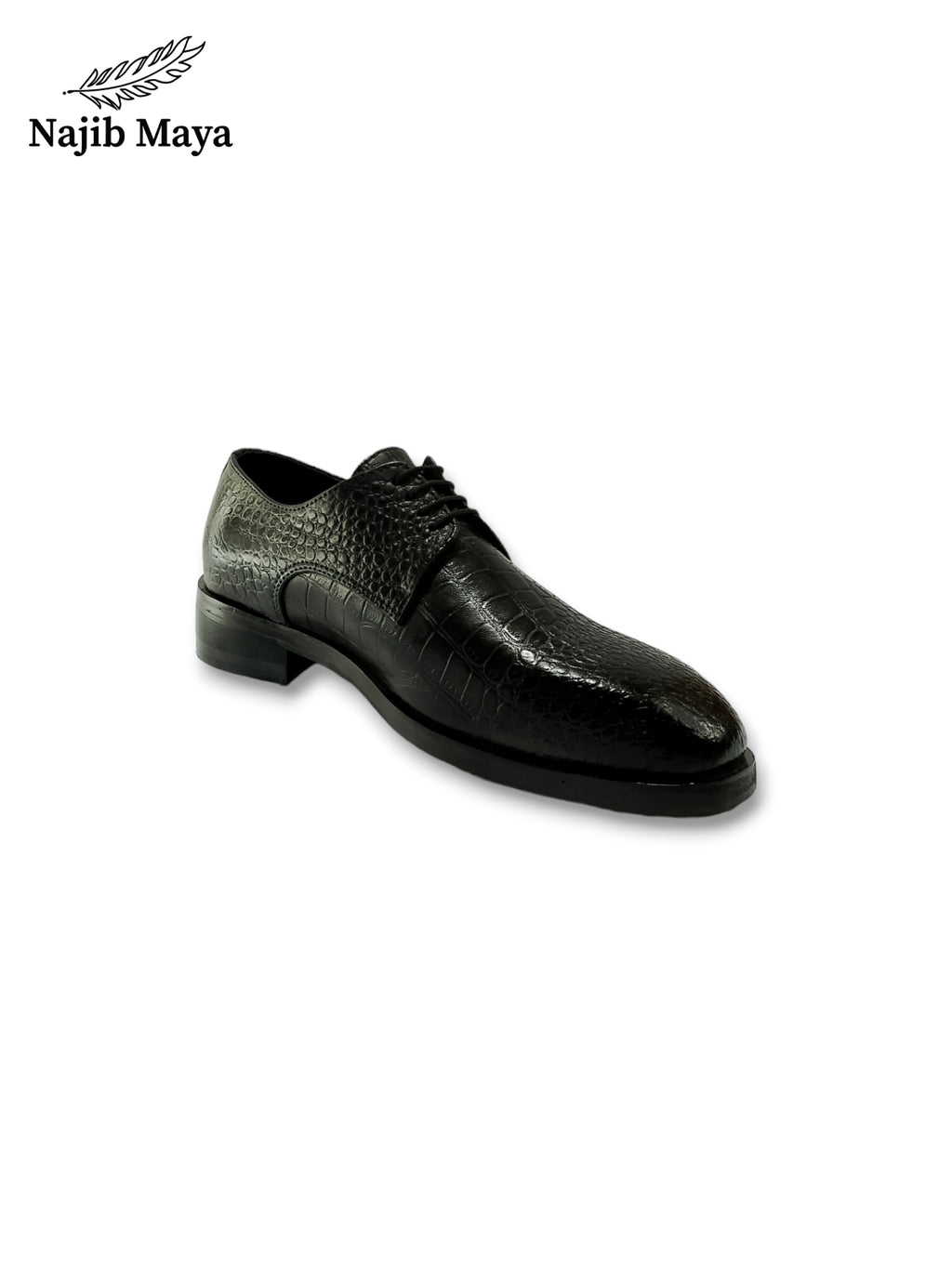 Black Darby T-Shape Shoes For Men's