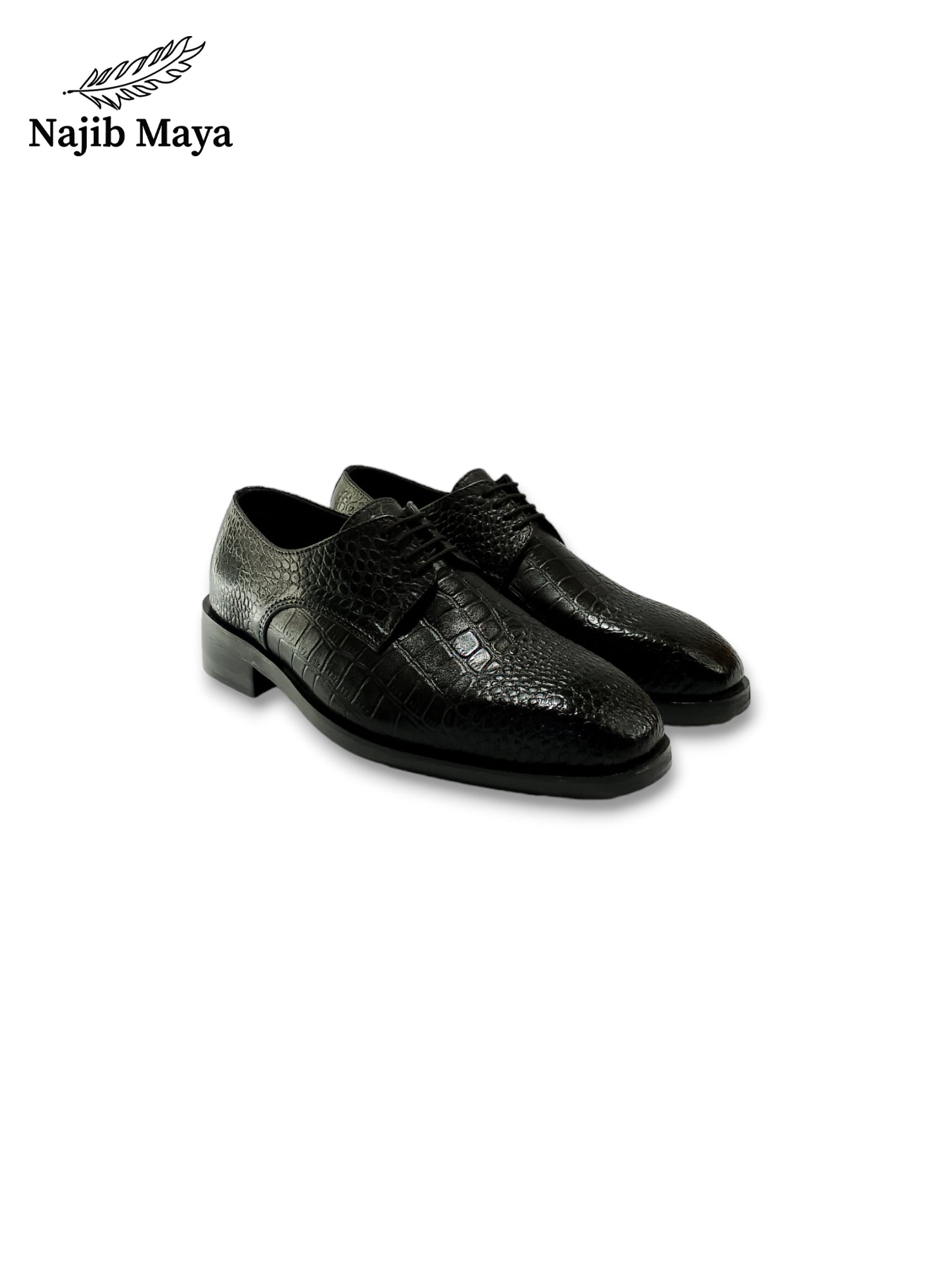 Black Darby T-Shape Shoes For Men's Main image
