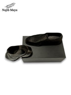 Black Darby T-Shape Shoes For Men's