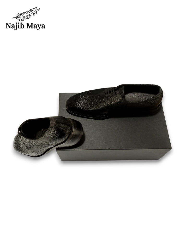 Black Darbi T-Shape Shoes For Men's