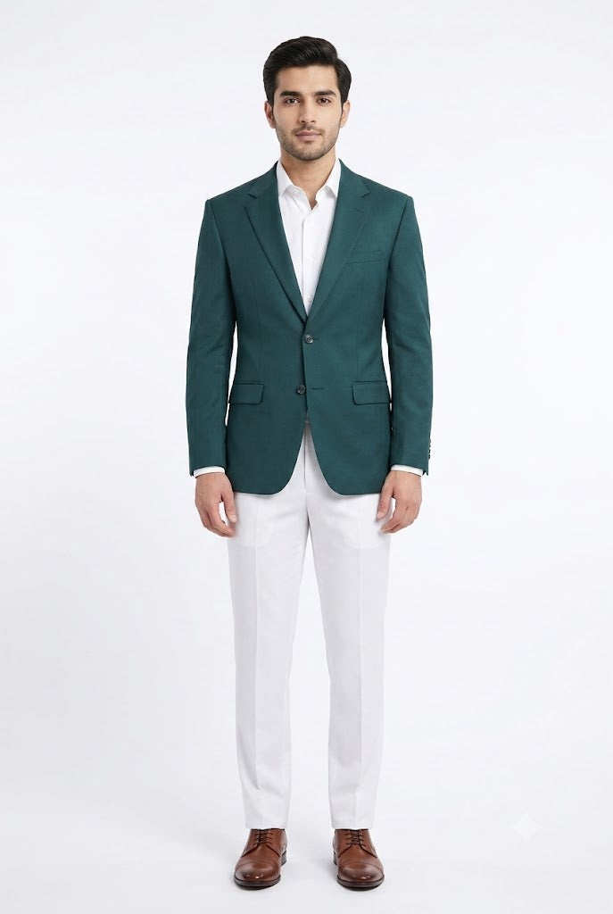 Flag Green Casual Coat For Men's