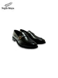 Black Elegant Cliper Shoes For Men's