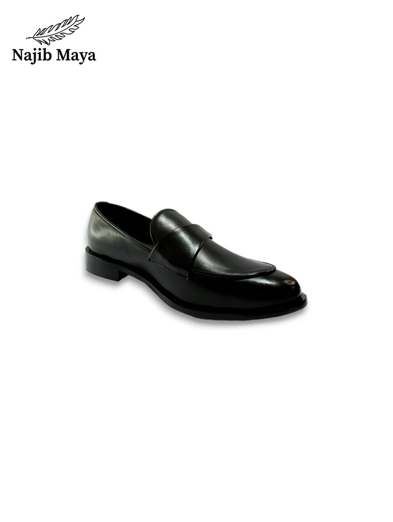 Black Elegant Cliper Shoes For Men's