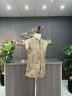 Gree Brown Waistcoat For Men's