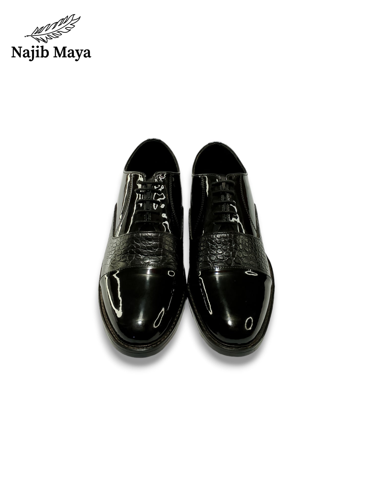 Black Oxford Shoes For Men's Secondary image