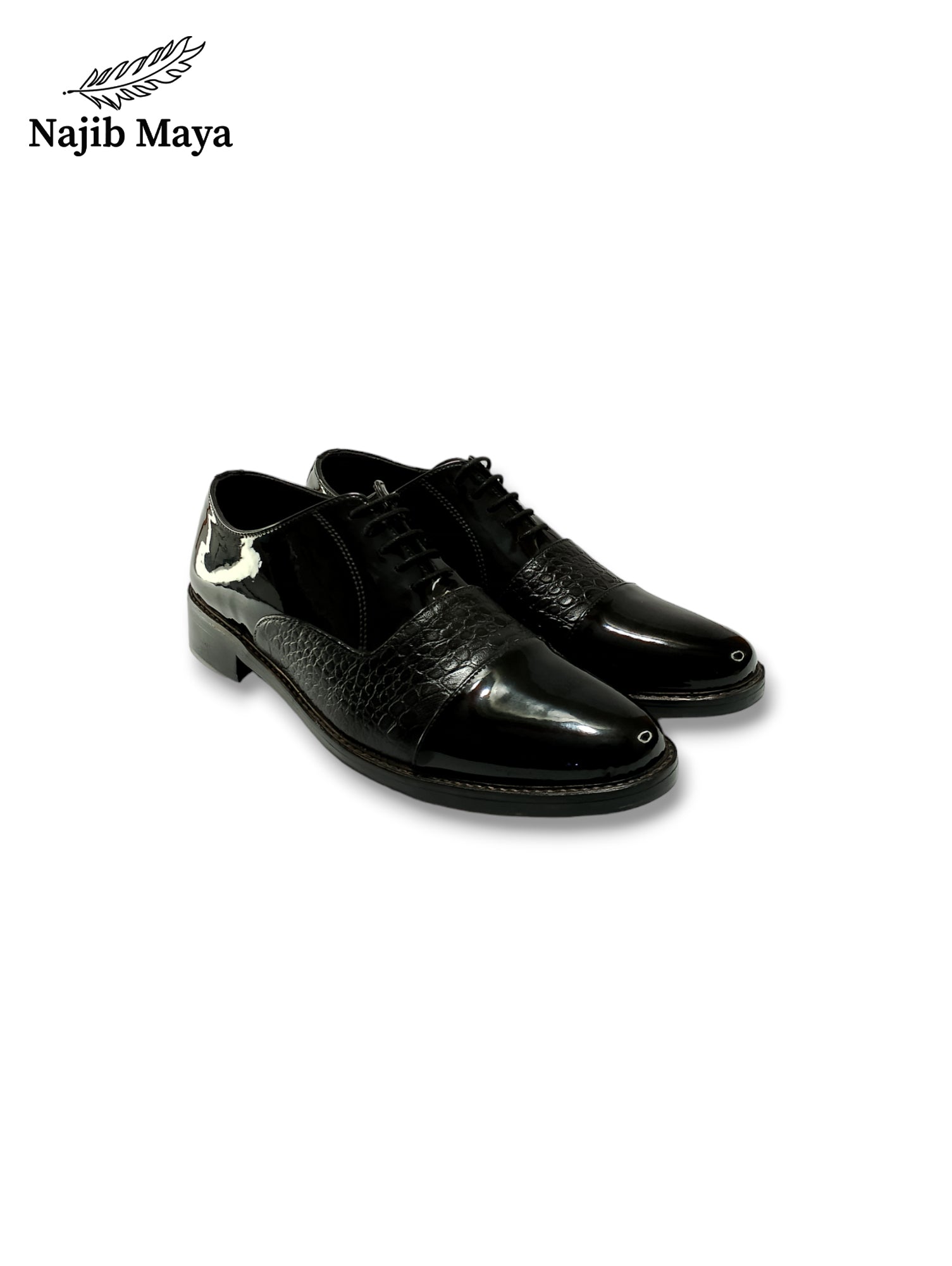 Black Oxford Shoes For Men's Main image