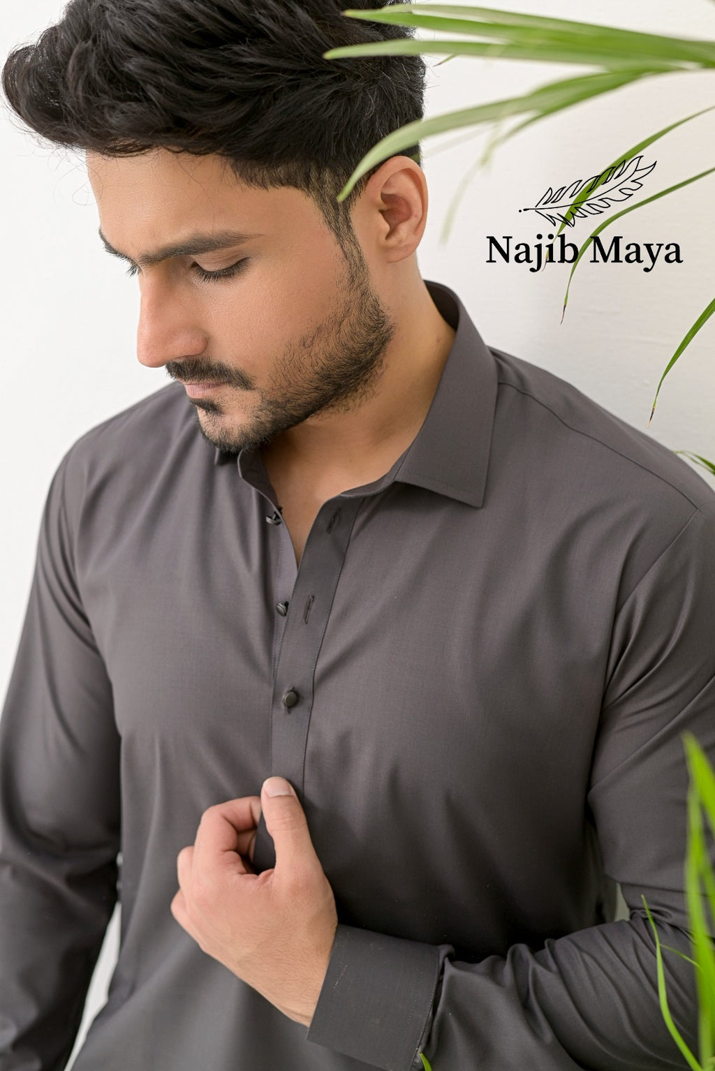 Grey Shalwar Kameez For Men's
