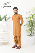 Mustard Shalwar Kameez For Men's