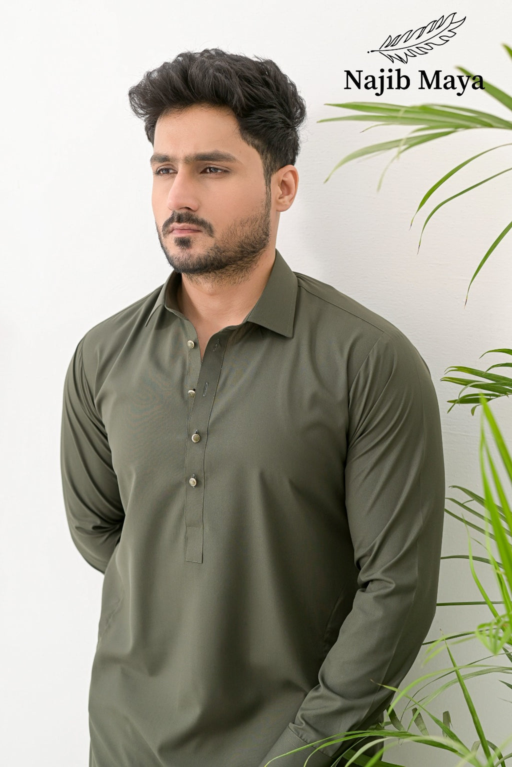 Green Shalwar Kameez For Men's