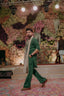 Green Kurta Bellbottom Pajama + Shawl For Men's