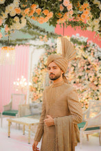 Load image into Gallery viewer, Beige Sherwani Full Hand Work For Men's