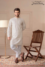 Load image into Gallery viewer, White Embroidered Kurta Pajama For Men&#39;s