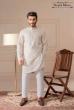 White Embroidered Kurta Pajama For Men's