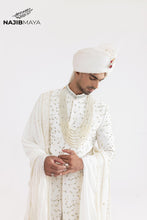 Load image into Gallery viewer, White Full Hand Work Sherwani For Men&#39;s