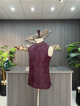 Load image into Gallery viewer, Purple Embroidery Waistcoat For Men&#39;s