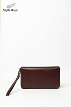 Maroon Chain Wallet For Men's