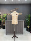 Cream Embroidery Waistcoat For Men's