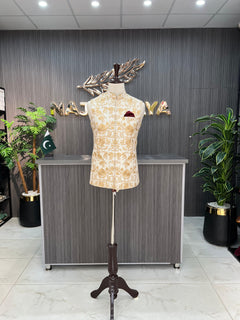 Cream Embroidery Waistcoat For Men's