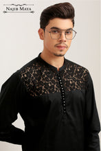 Load image into Gallery viewer, Black Elegant Kurta Pajama For Men&#39;s