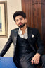 Black Texaco 3 Piece Suit For Men's