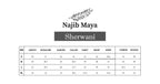Navy Blue Hand Work Embroidered Sherwani For Men's