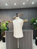 White Embroidery Waistcoat For Men's