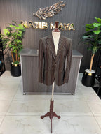 Black & Brown lining Casual Coat For Men's