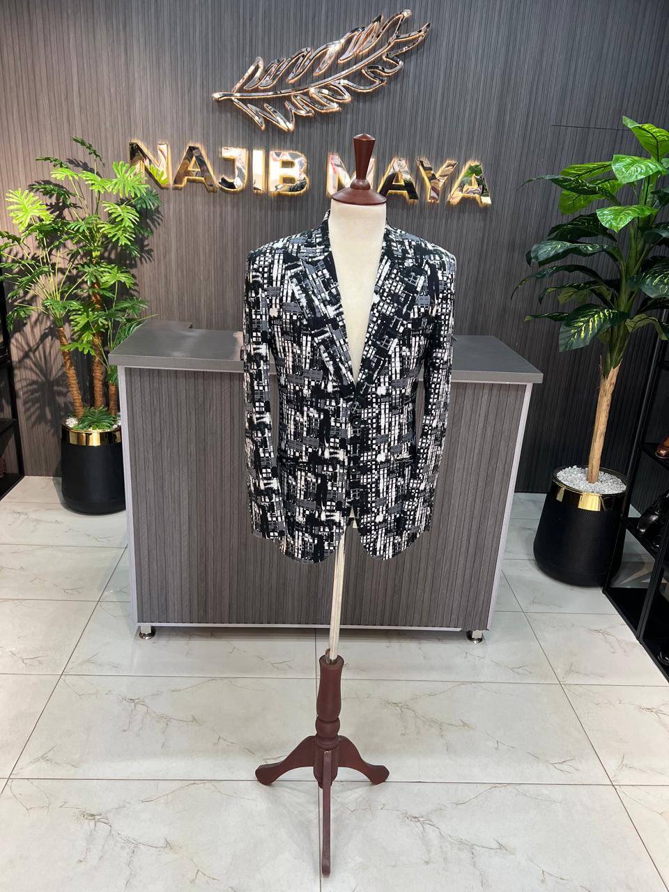 Black Unique Style Casual Coat For Men's Main image