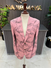 Load image into Gallery viewer, Pink Floral Casual Coat For Men&#39;s