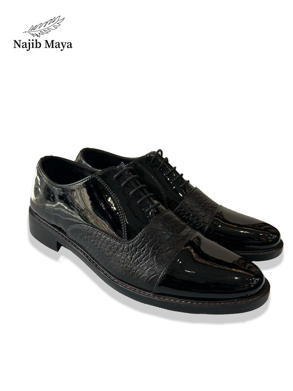 Luxury Black Shoes For Men's Secondary image