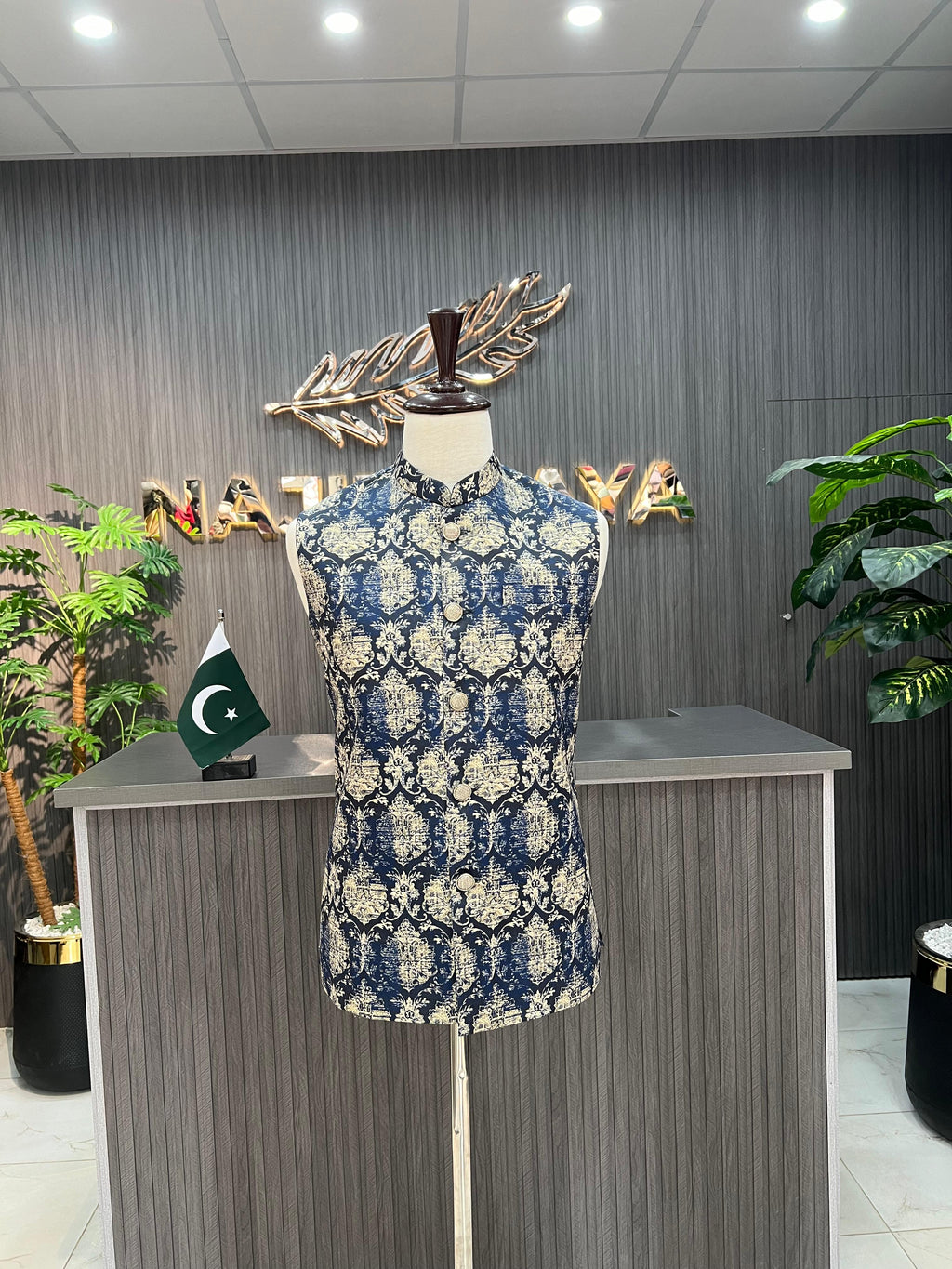 Printed Waist Coat For Men's