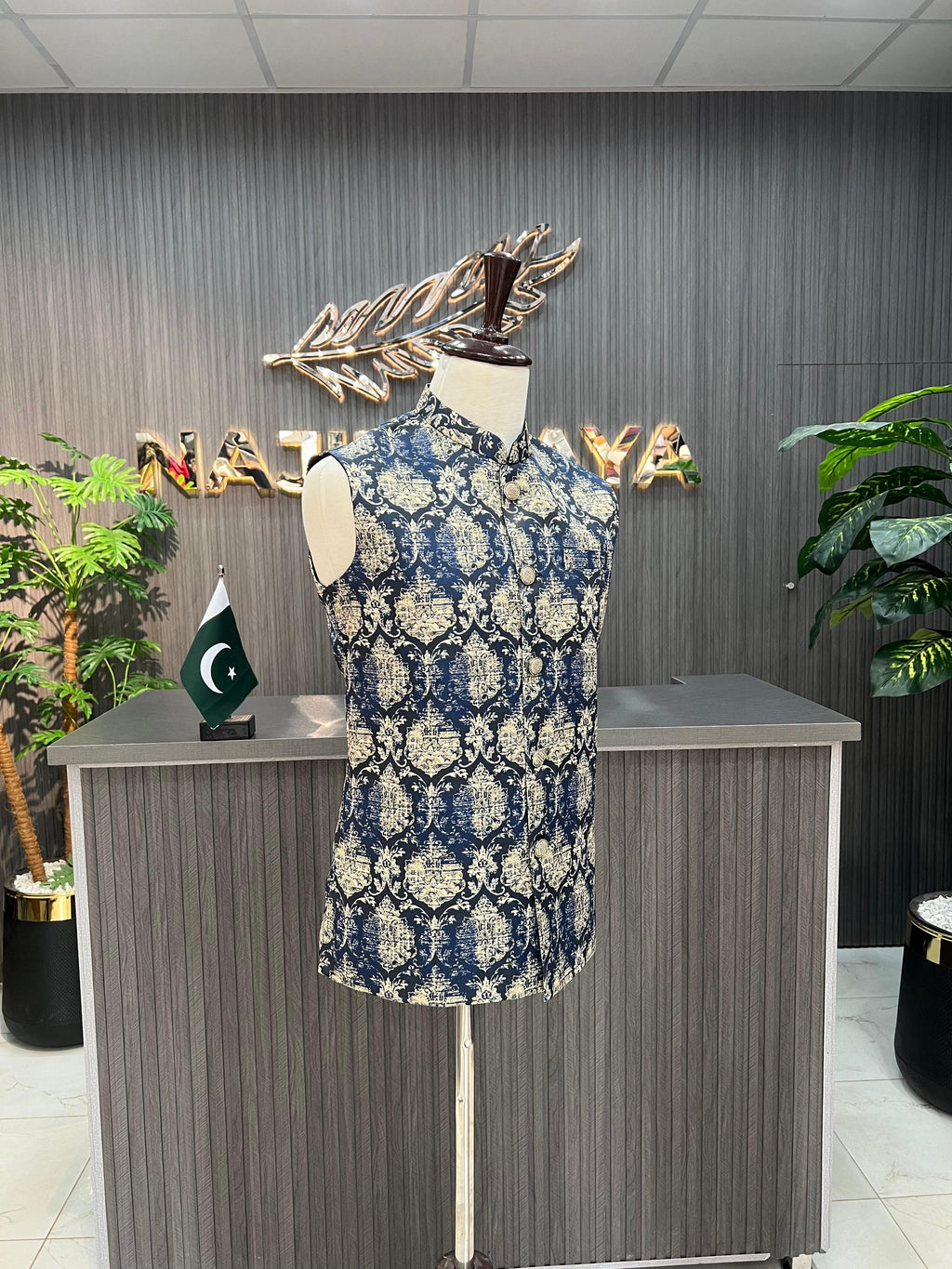 Printed Waist Coat For Men's