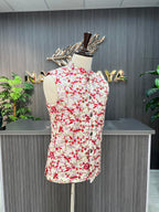 White Printed Waist Coat For Men's