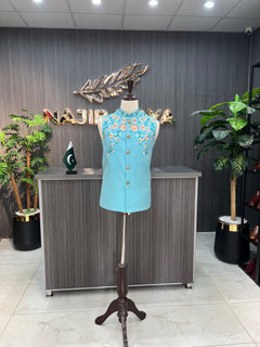 Ferouzi Printed Waist Coat For Men's