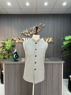 Grey Elegant Waist Coat For Men's