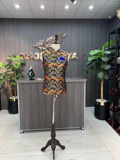 Multi Printed Waist Coat For Men's
