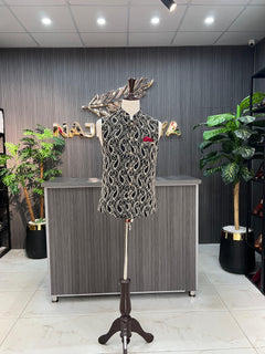 Black Stylish Waist Coat For Men's