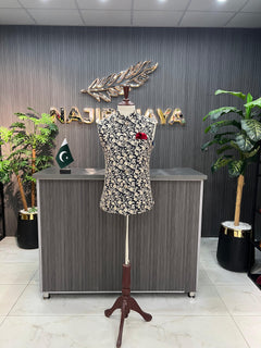 Blue Embroidery Waistcoat For Men's