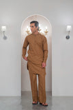 Mustard Kurta With Bell Bottom Pajama For Men's