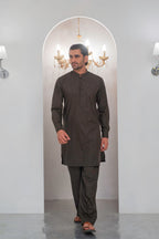 Green Kurta With Bell Bottom Pajama For Men's