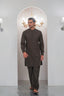 Green Kurta With Bell Bottom Pajama For Men's