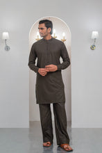 Load image into Gallery viewer, Green Kurta With Bell Bottom Pajama For Men's