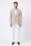 Yellow & Blue Lining Casual Coat For Men's