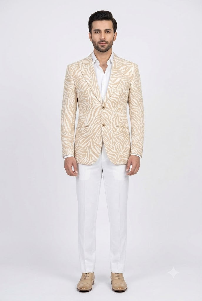 Yellow Stylish Casual Coat For Men's