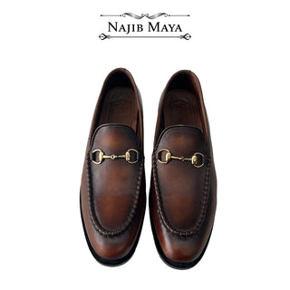 Basic Brown Two Tone Shoes For Men's
