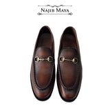 Basic Brown Two Tone Shoes For Men's