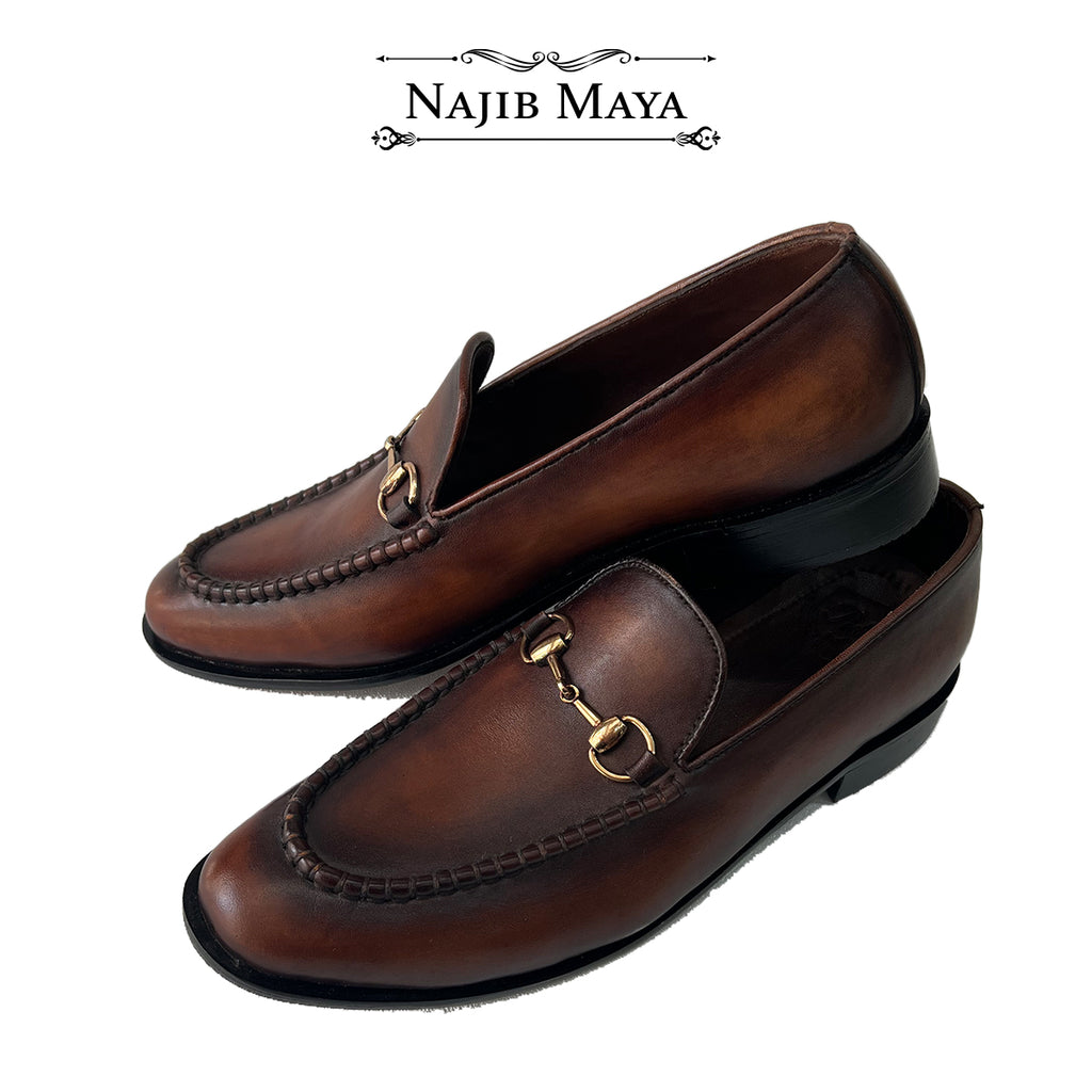 Basic Brown Two Tone Shoes For Men's