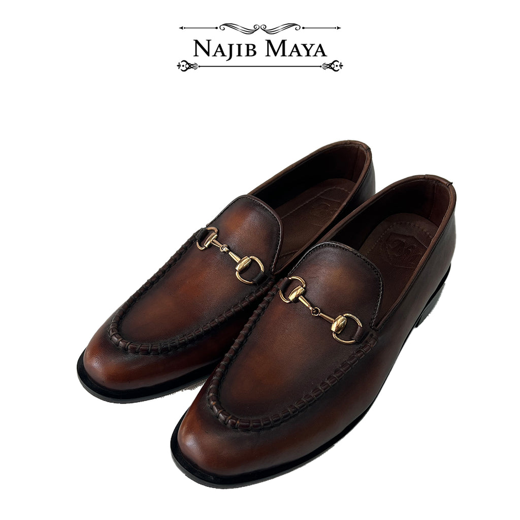 Basic Brown Two Tone Shoes For Men's