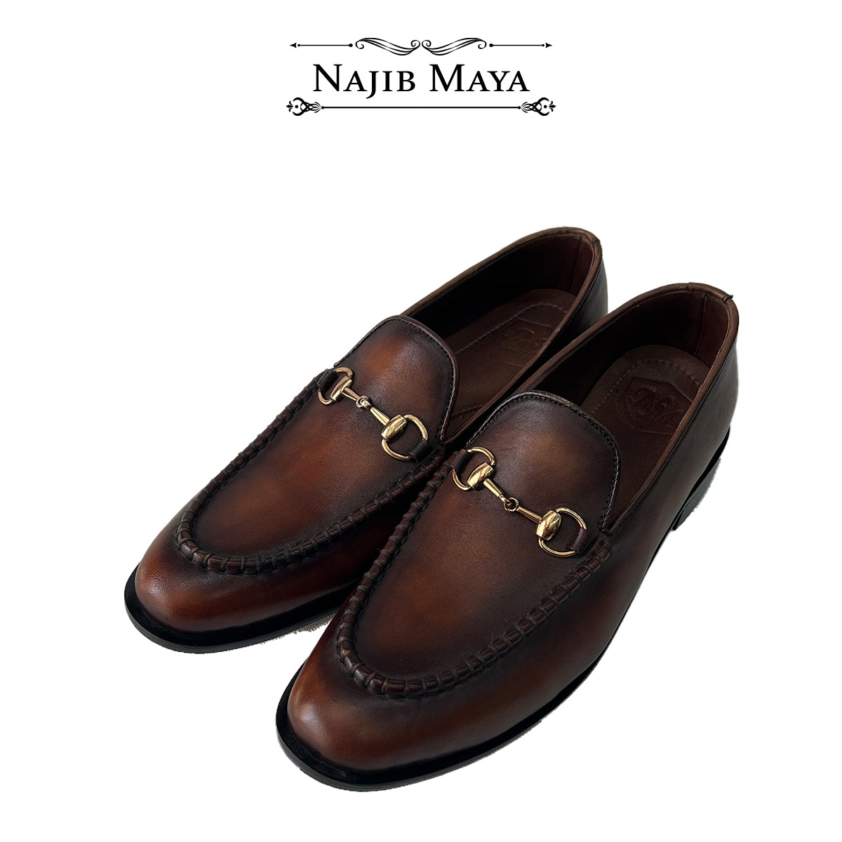 Basic Brown Two Tone Shoes For Men's